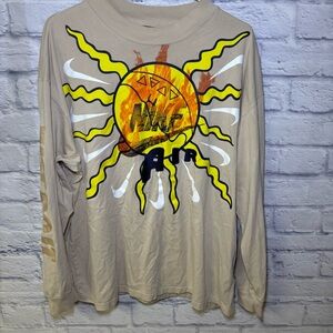 Nike Air T-Shirt Mens Large XL Travis Scott JDI Long Sleeve DC2721-140